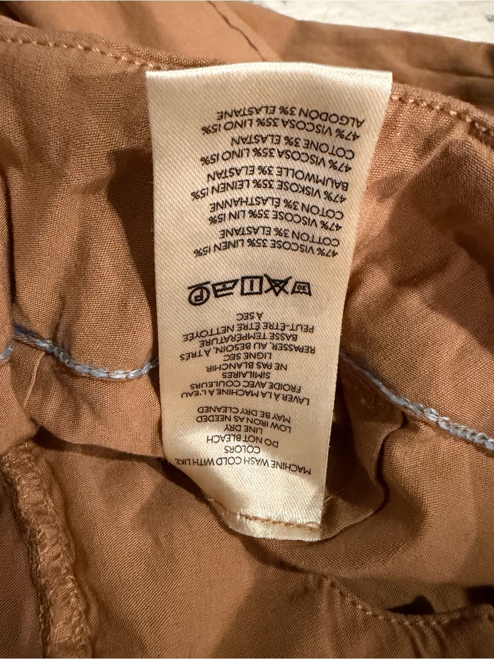 Maeve Anthropologie The Colette Wide Leg Pants Brown Size 27 - Picture 5 of 7